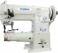 Techsew 2750 Pro Speed Reducer Cylinder Large Bobbin Compound Feed Industrial Sewing Machine with Table and Motor
